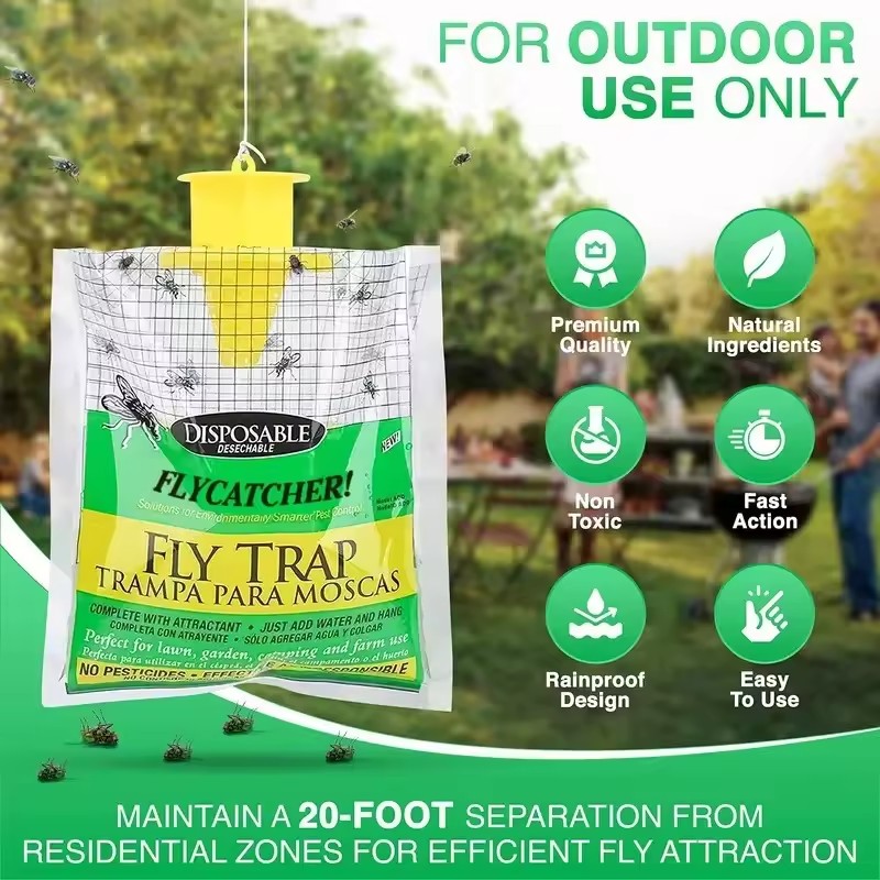 Custom Fly Trap Bag Manufacturer blue