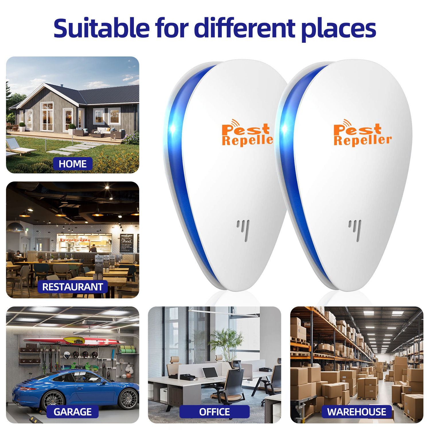 ABS Ultrasonic Pest Repeller